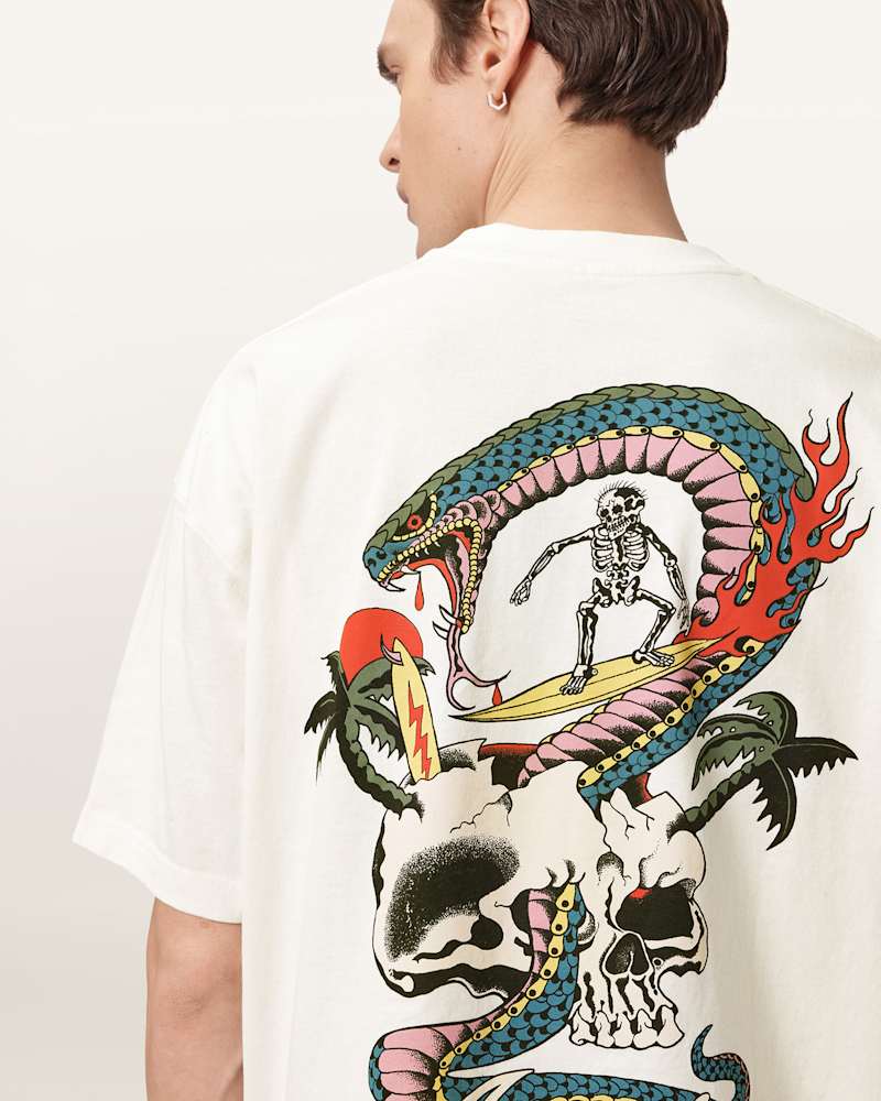 Snakepit Oversized Short Sleeve Graphic T-Shirt  