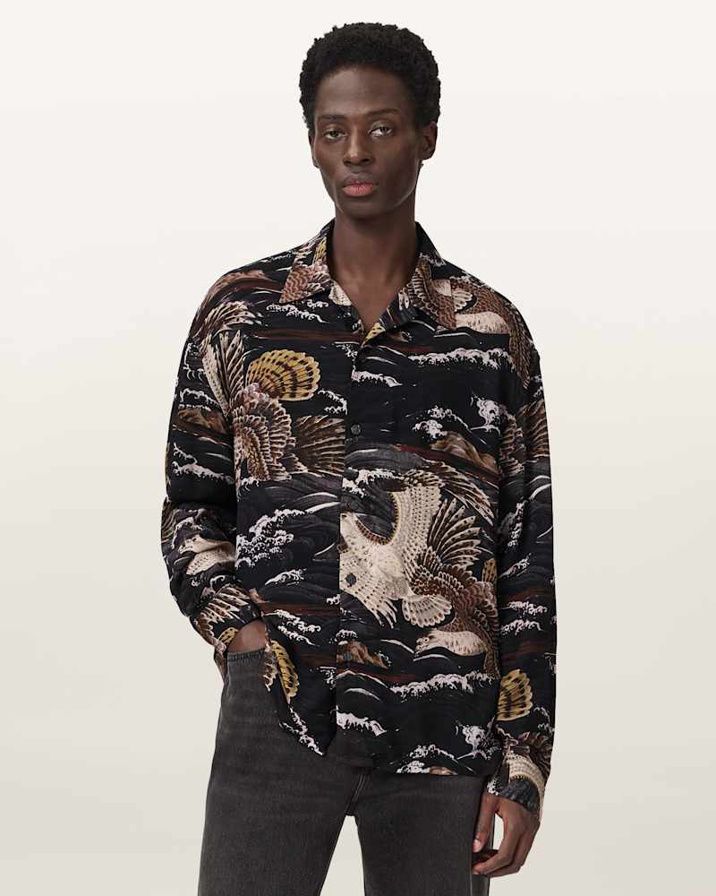 Corsican Printed Oversized Shirt