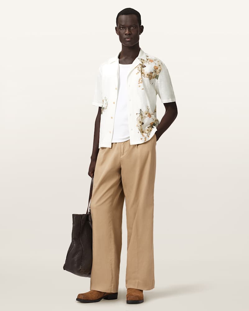 Fleur Oversized Short Sleeve Shirt