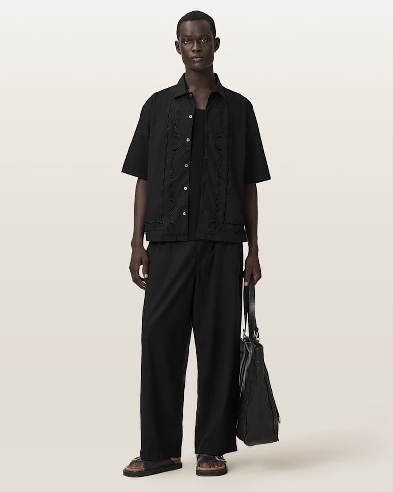 Field Oversized Short Sleeve Cotton Shirt