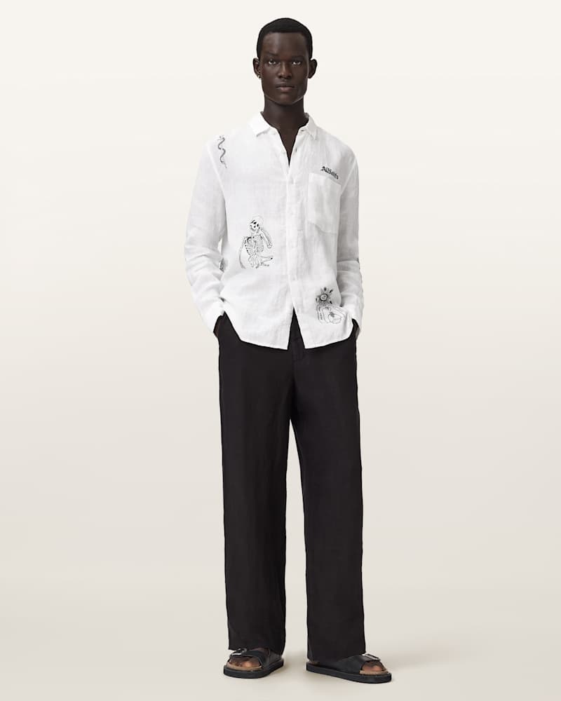 Terror Long Sleeve Linen Shirt