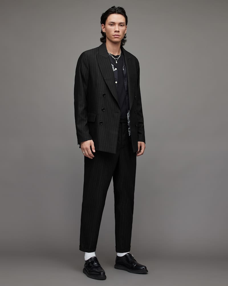 Blues Pinstriped Blazer