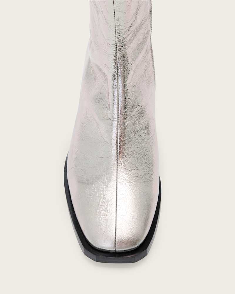 Avril Leather Metallic Boots