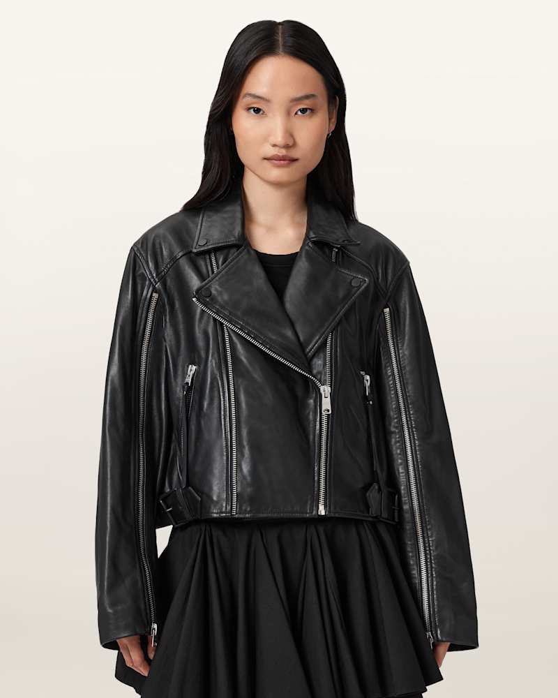 Masone Leather Biker Jacket