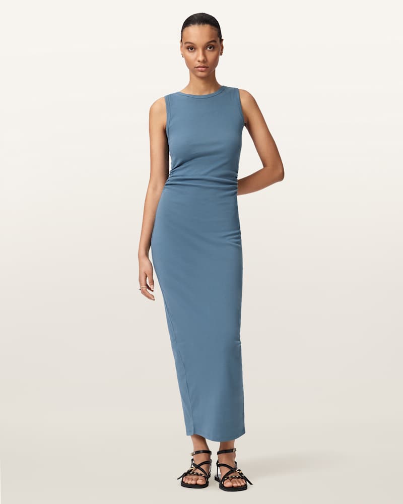 Katarina Boat Neck Slim Fit Maxi Dress