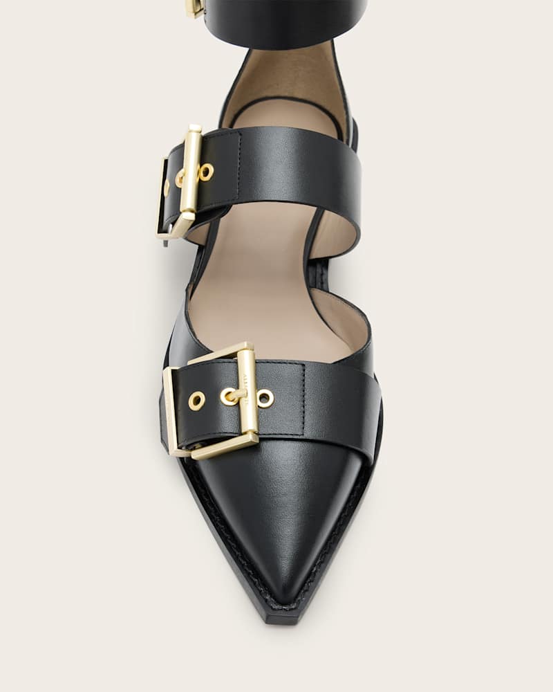 Sutton Leather Pointed Toe Shoes