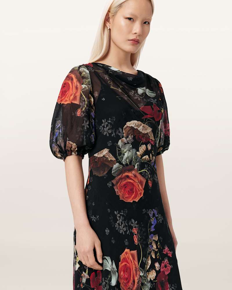 Tiwa Floral Midi Dress