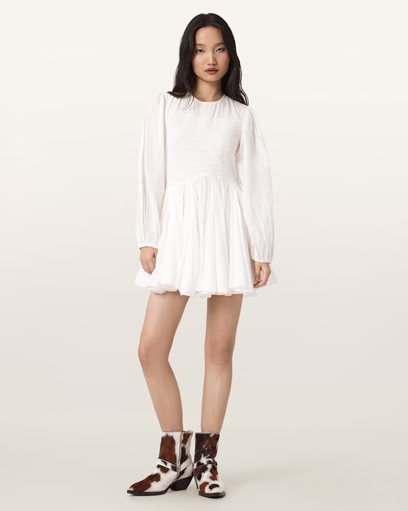 Chia Smocked Mini Dress