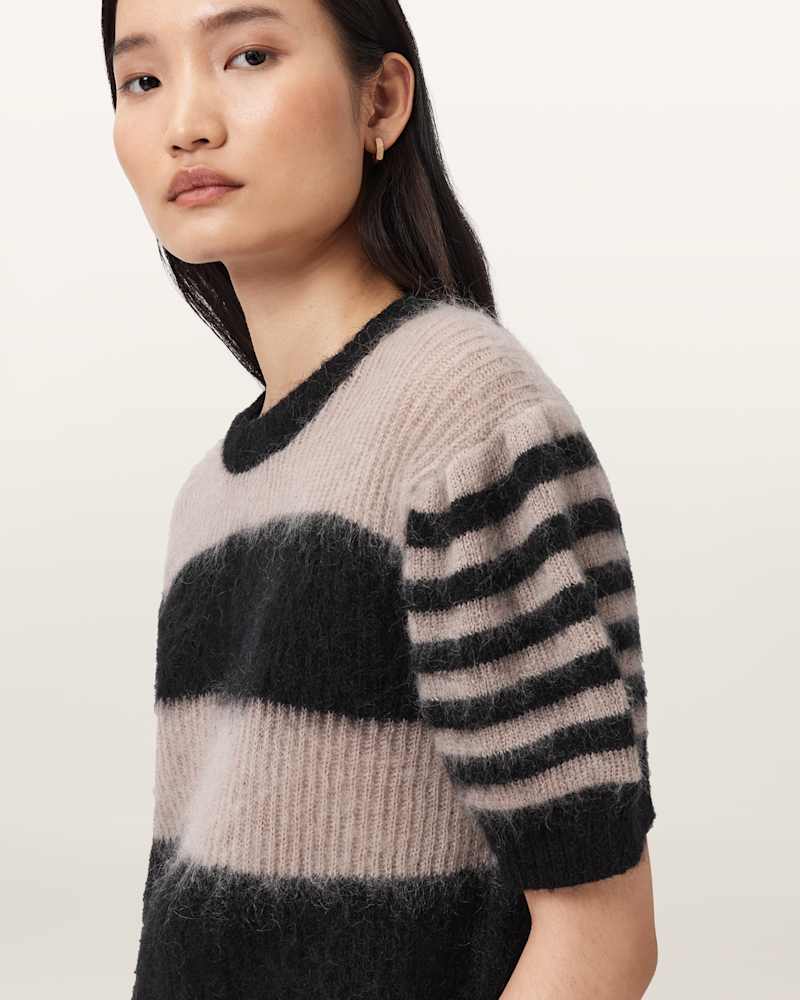 Clem Striped Knitted T-Shirt
