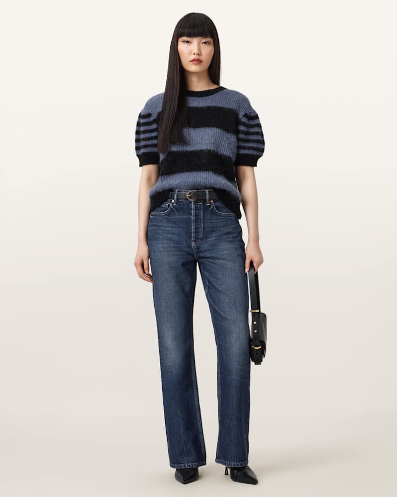 Clem Striped Knitted T-Shirt