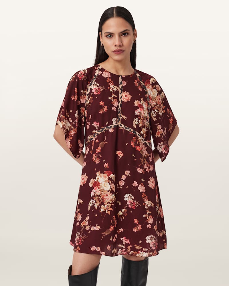 Xena Floral Print Mini Dress 