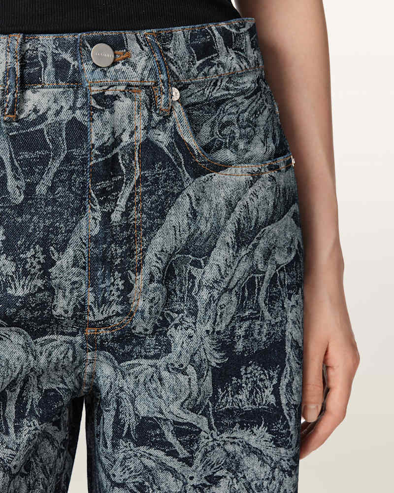 Blake Horse Jacquard Denim Jeans 