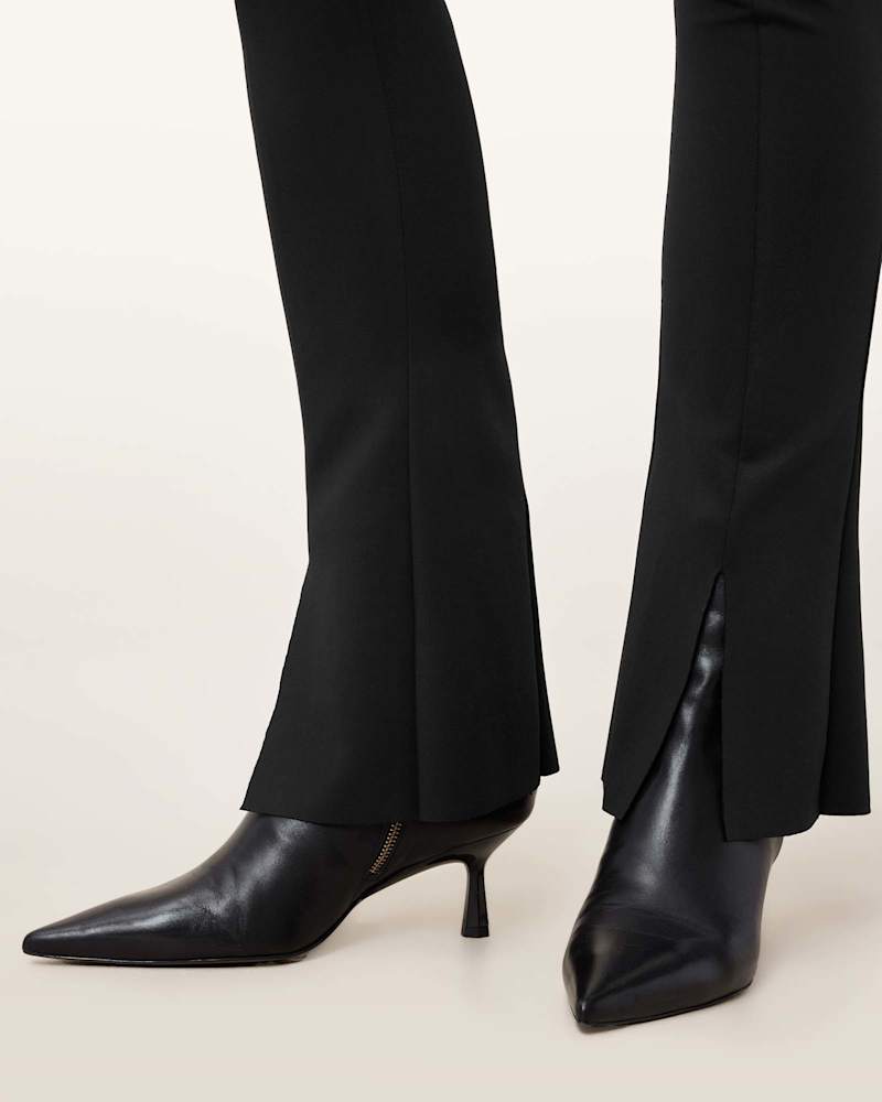 Ryla Flared Hem Slim Fit Trousers