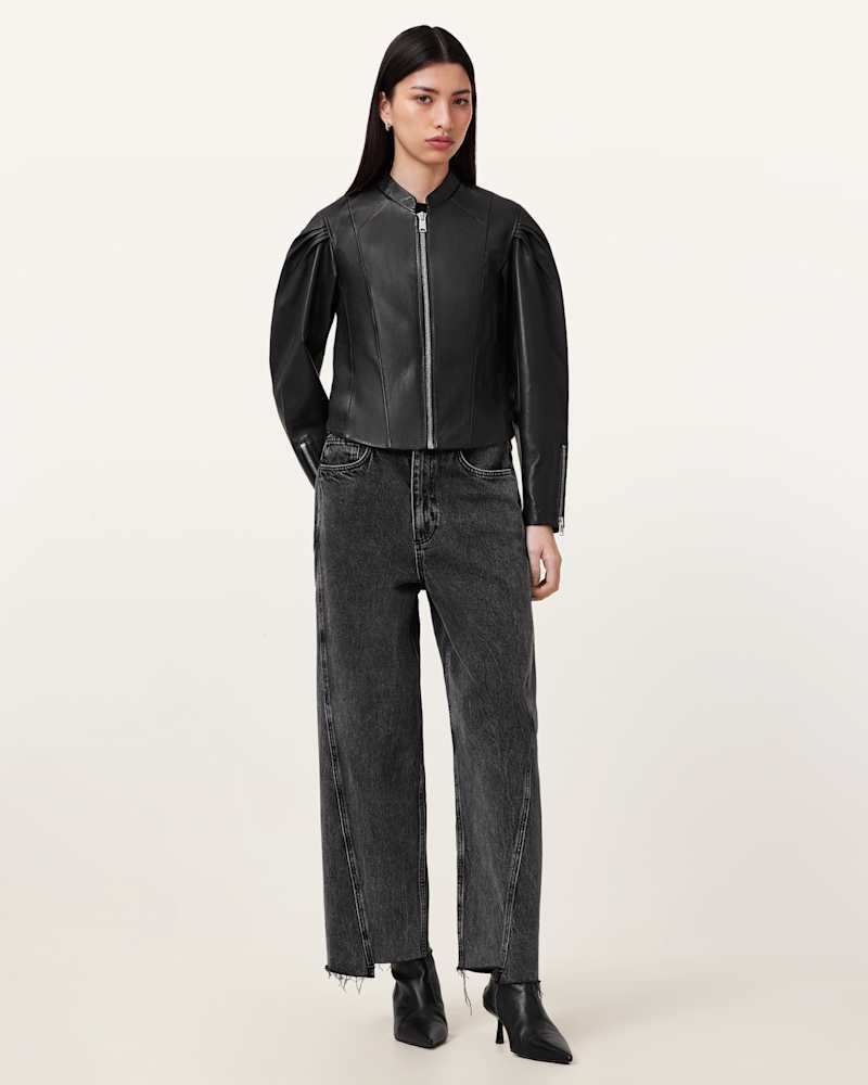 Rayna Leather Biker Jacket