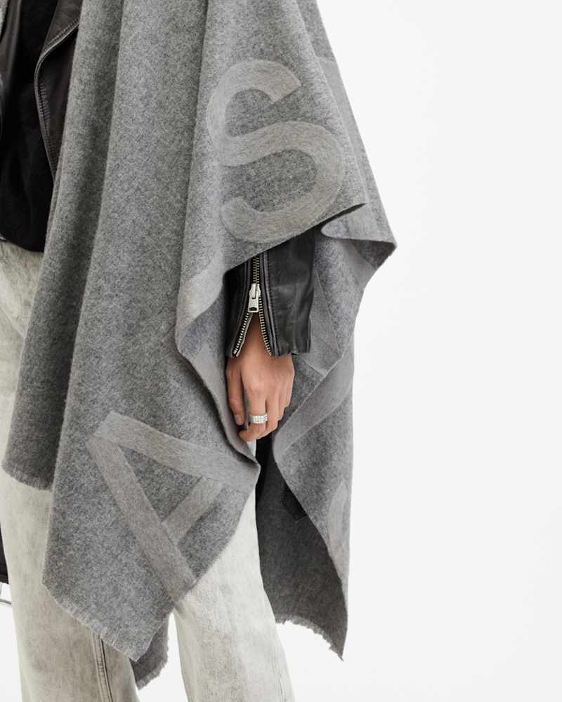 Rae Logo Embroidered Wool Scarf