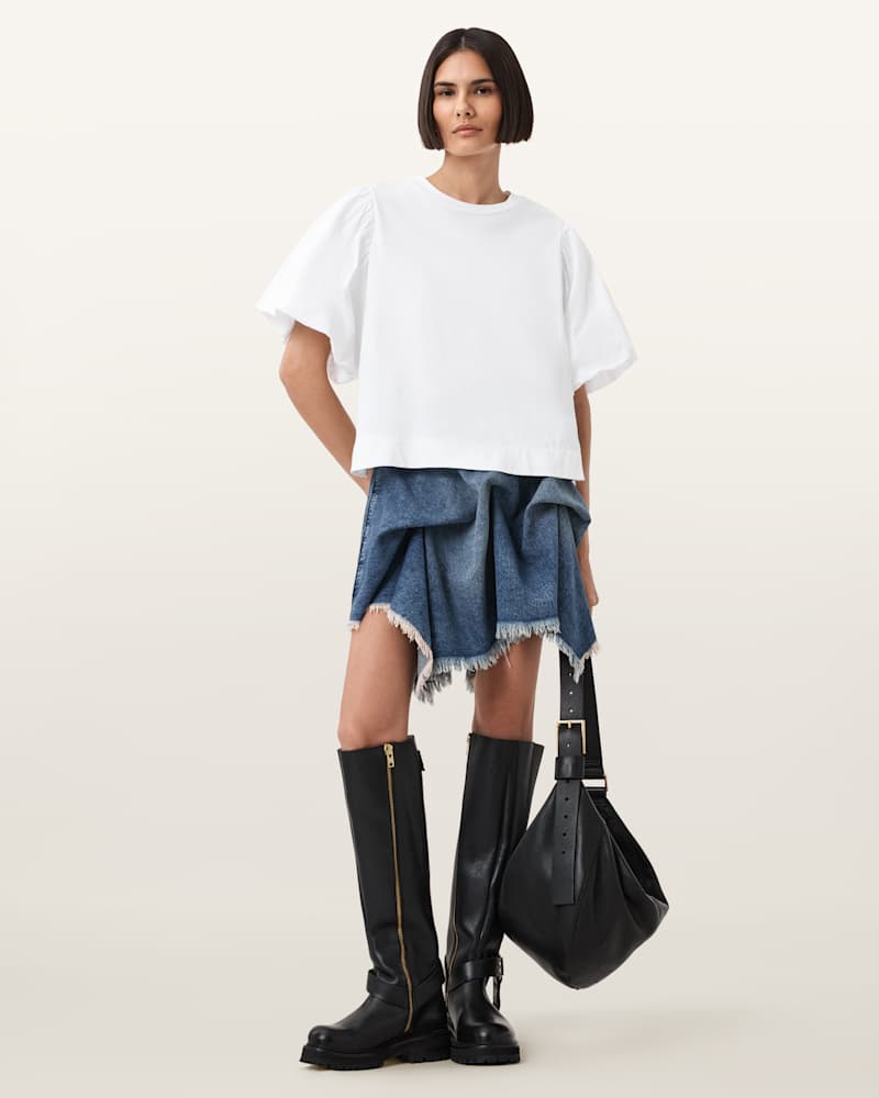 Jess Relaxed Woven T-Shirt