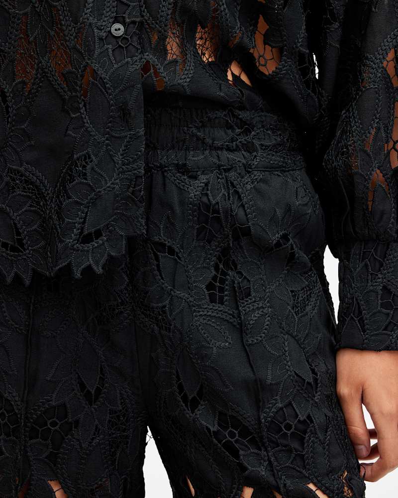 Charli Embroidered Straight Fit Trousers