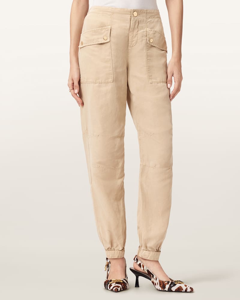 Val Cargo Linen Blend Trousers