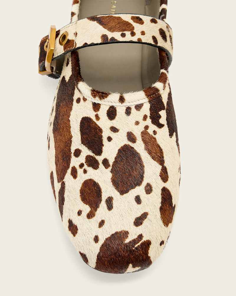 Sabine Cowhide Leather Ballet Flats