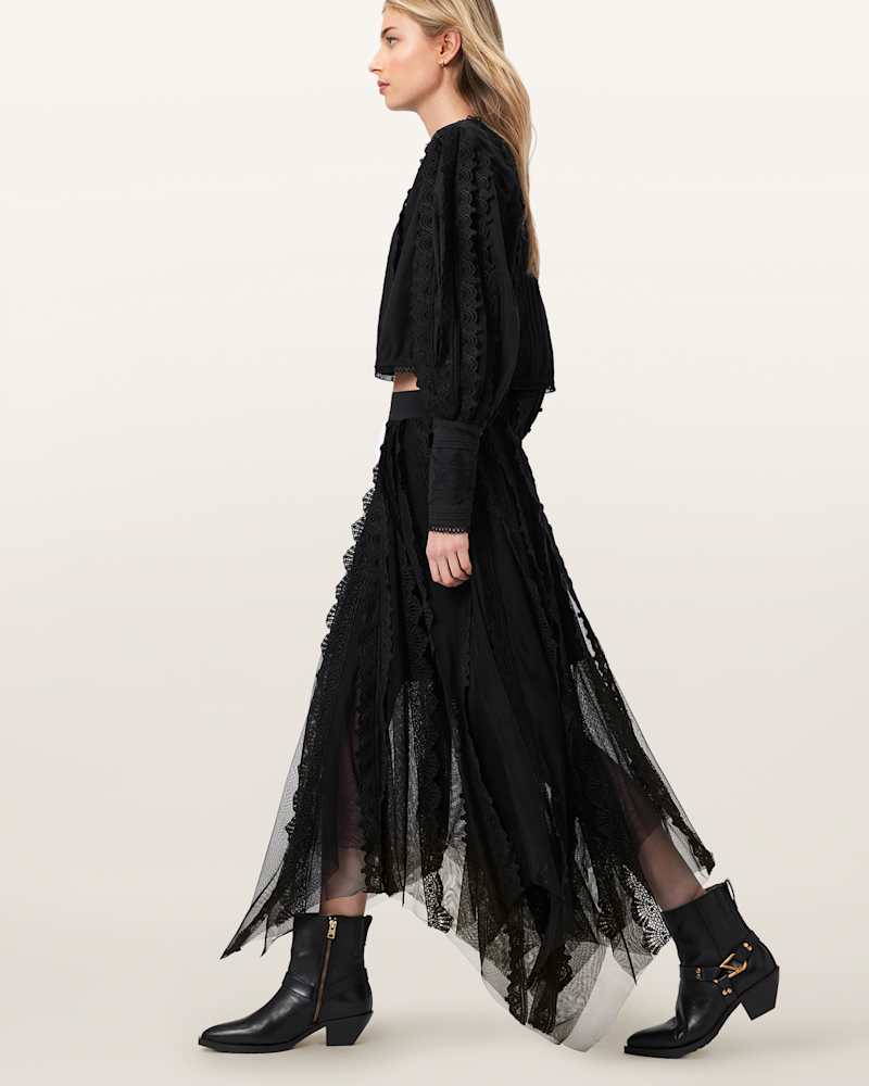 Vashtie Lace Maxi Skirt