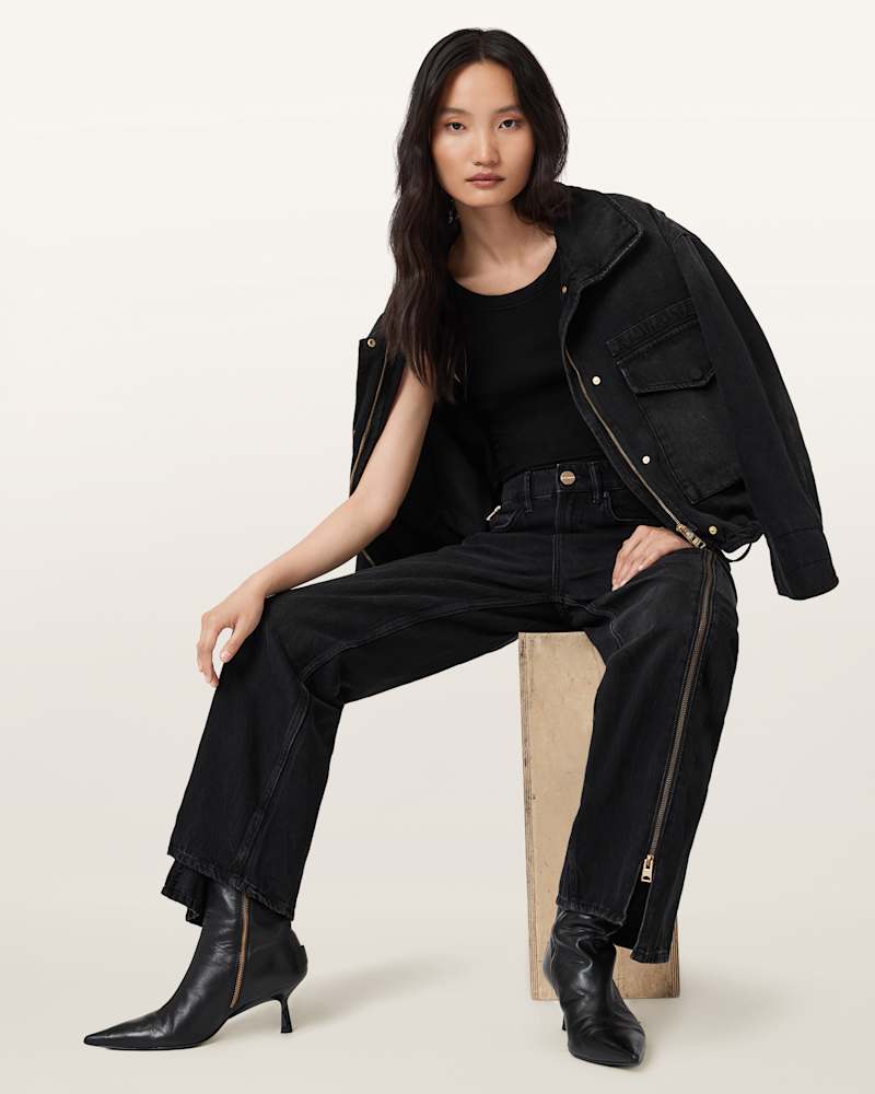 Frankie Double Zip Jeans