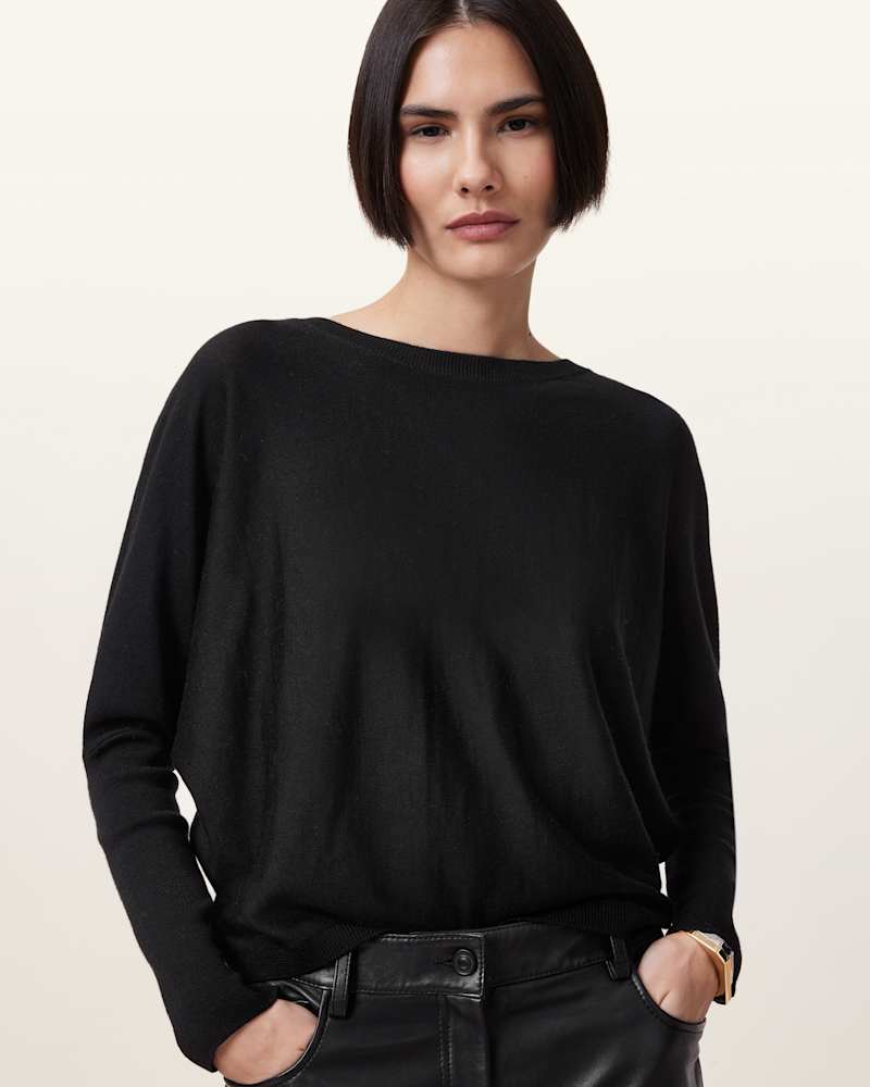 Julieana Wrap Merino Wool Jumper