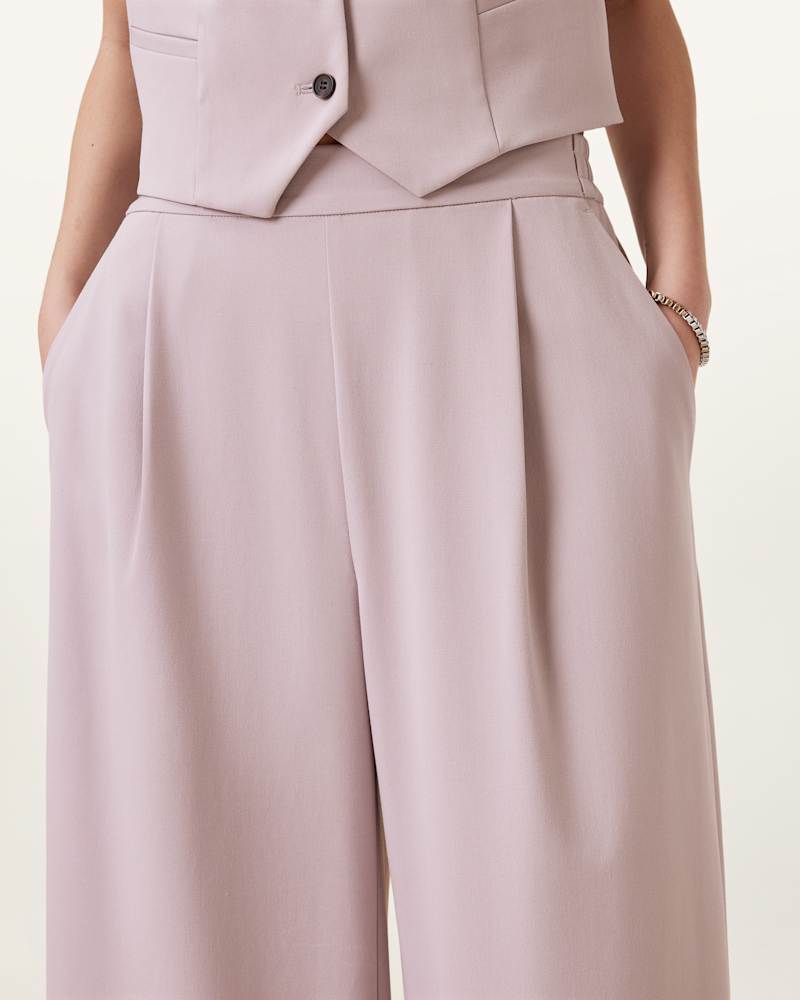 Aleida Lightweight Wide-Leg Trousers