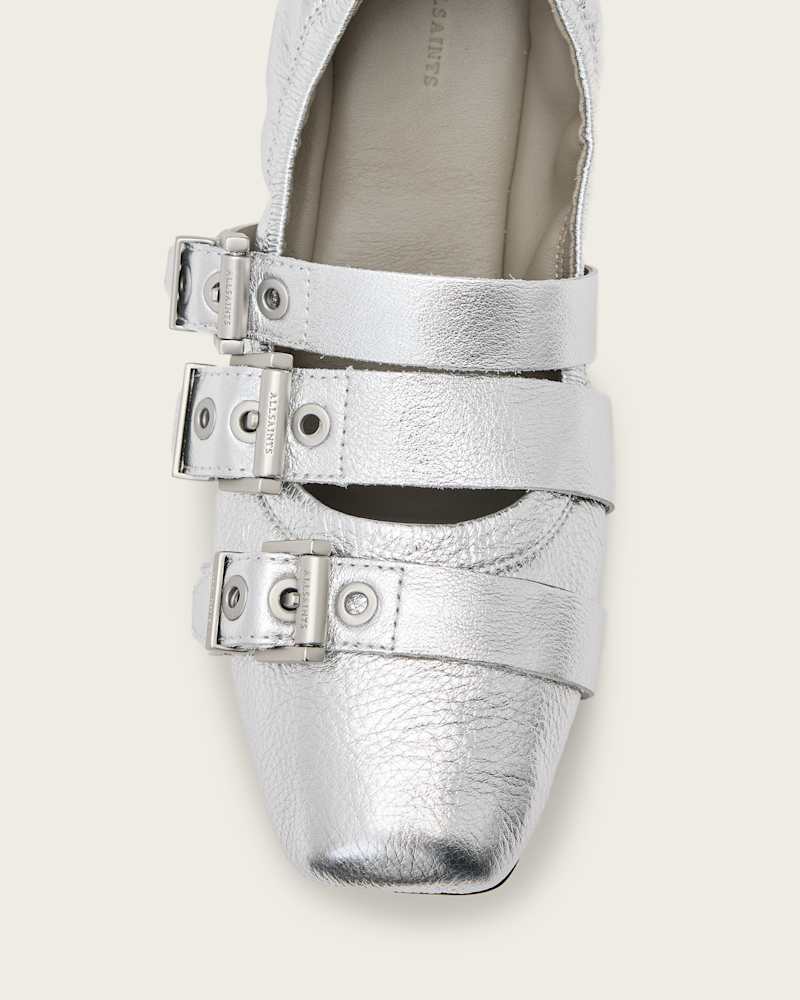 Aurora Metallic Leather Ballet Shoe