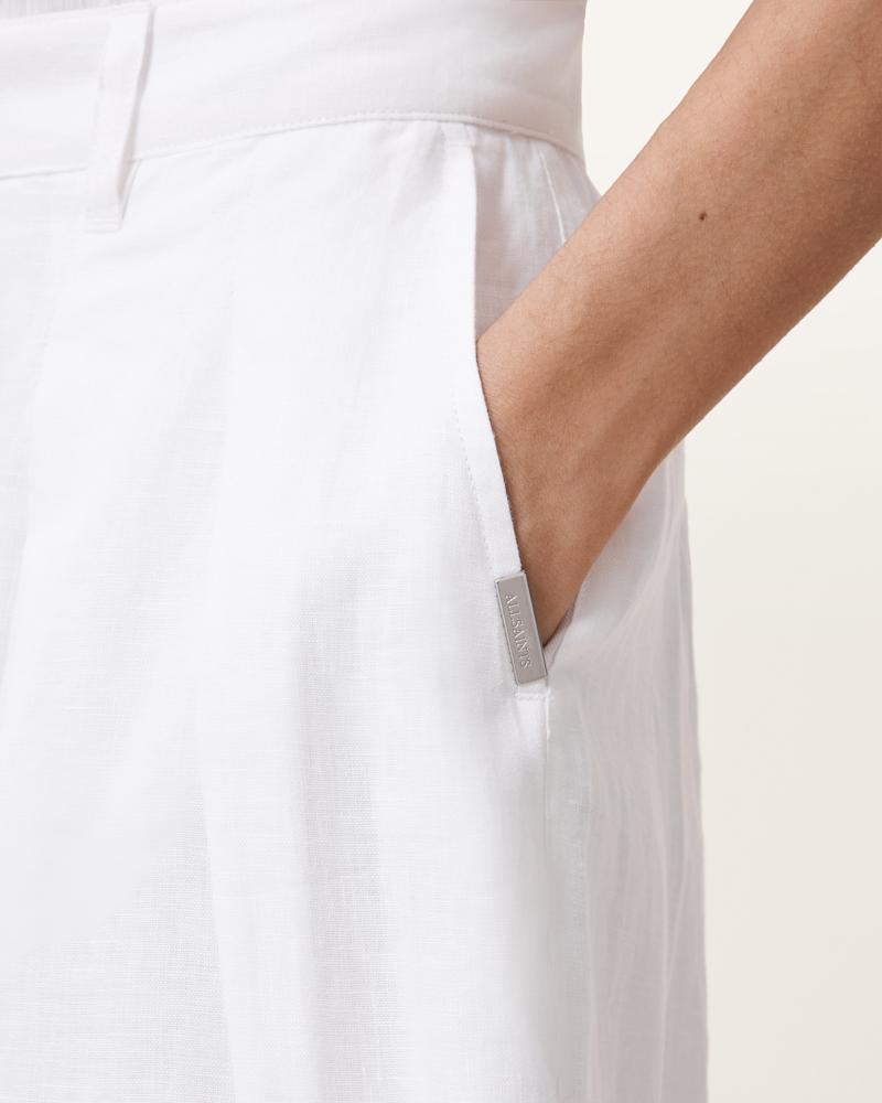 Becca Linen Barrel Leg Trousers