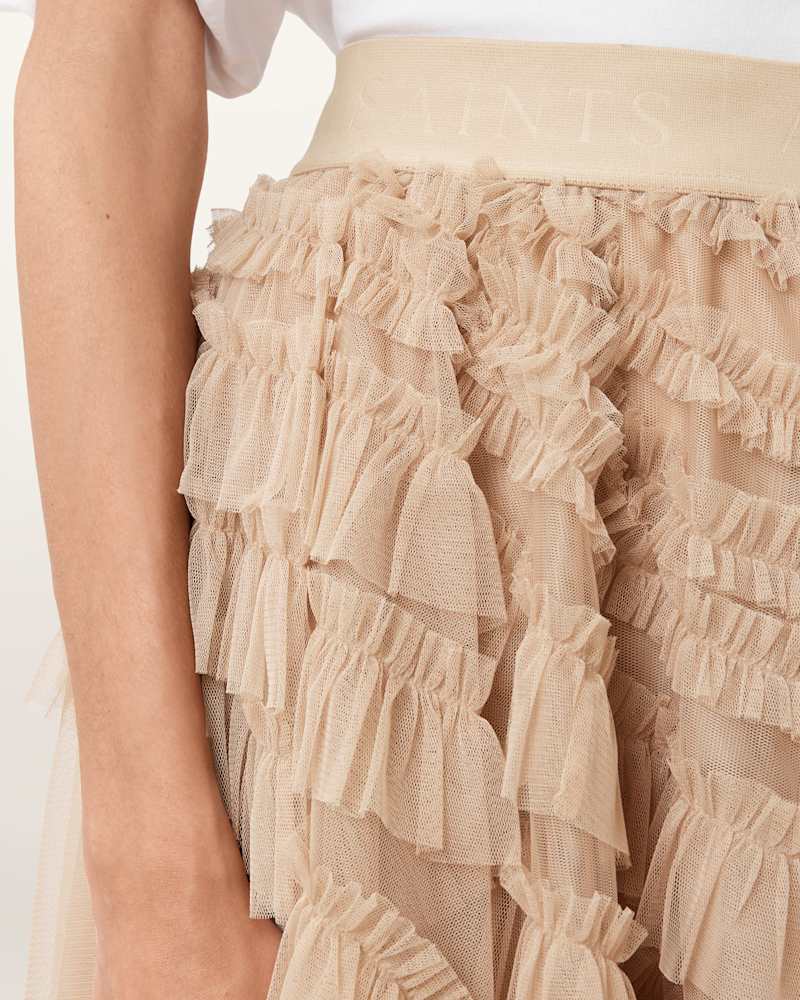 Jayde Ruffled Tulle Mini Skirt