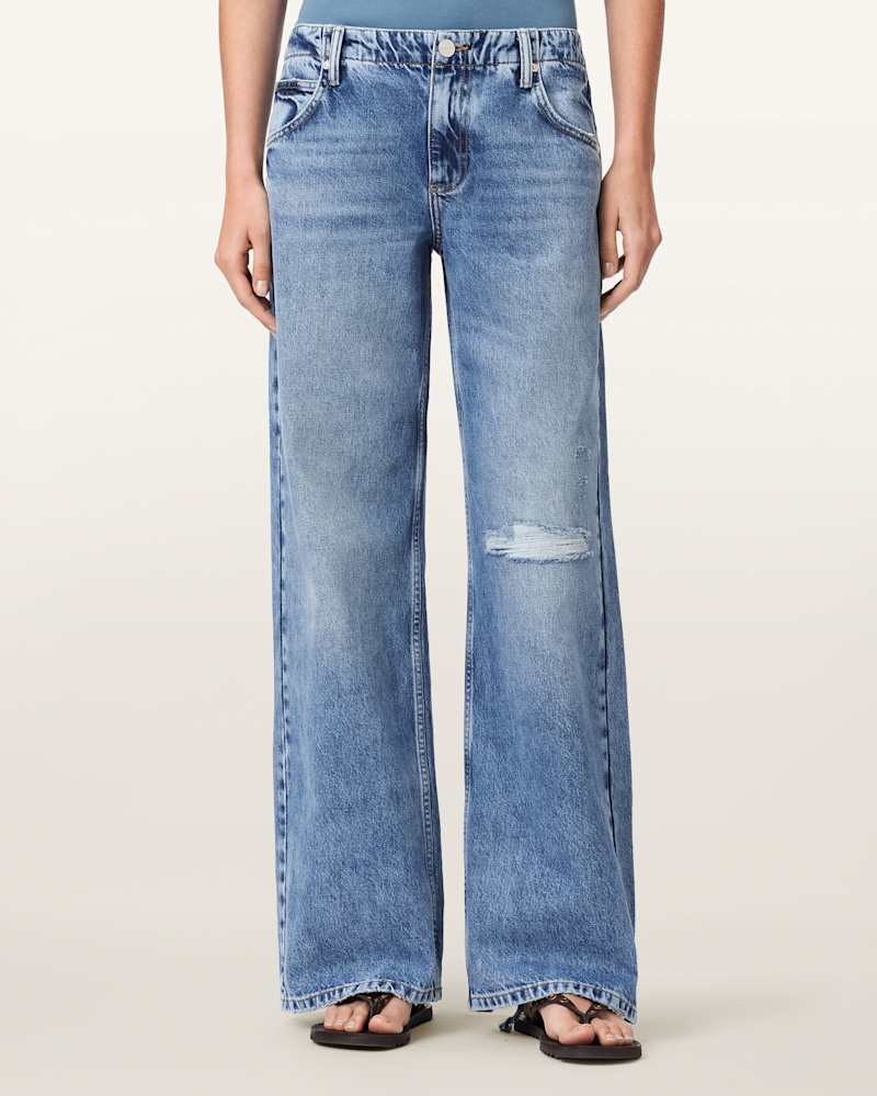 Tia Wide Leg Denim Jeans