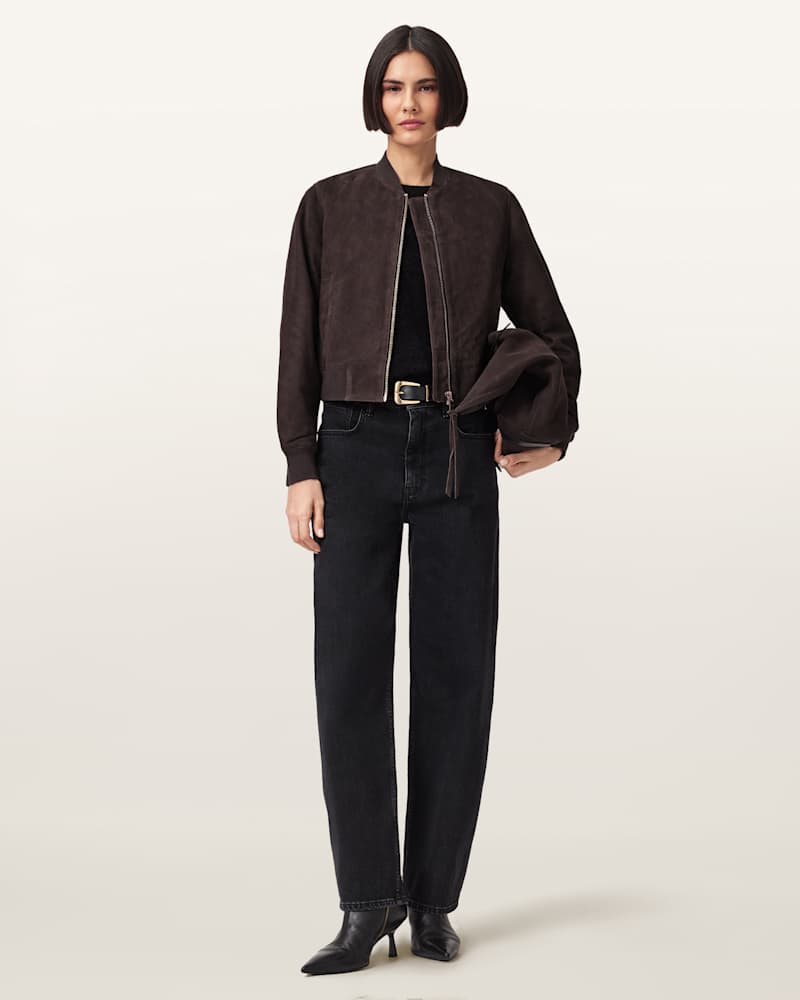 Orten Suede Bomber Jacket