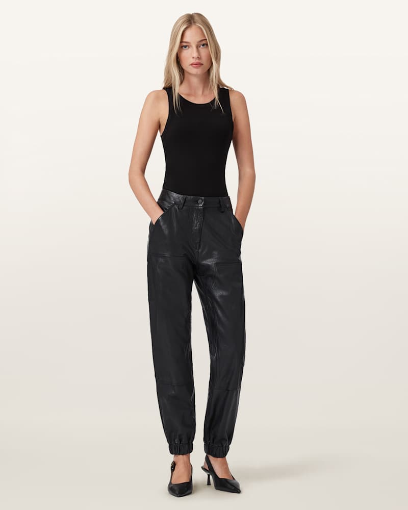 El Leather Carpenter Trousers