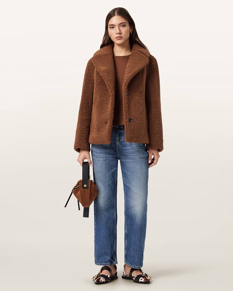 Eddie Faux Teddy Jacket 