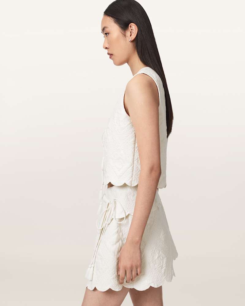 Mona Quilted Cropped Waistcoat