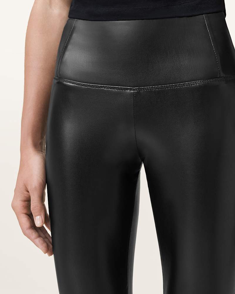 Cora High-Rise Faux Leggings