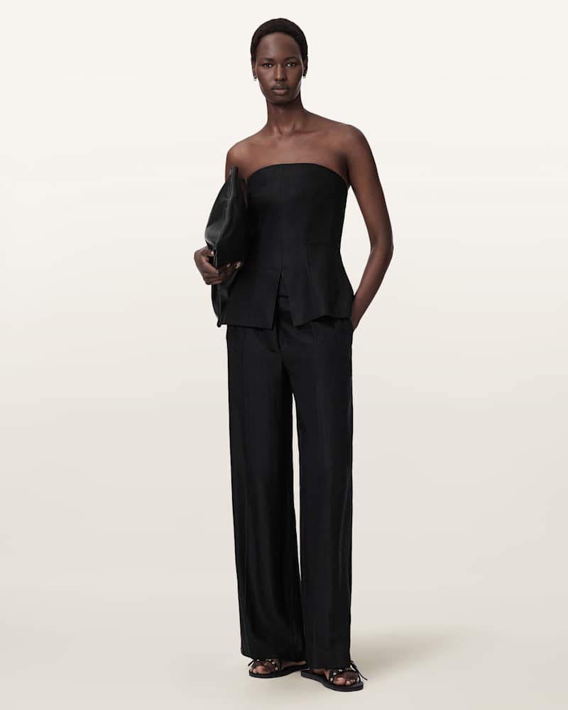 Charley Relaxed Fit Linen Blend Trousers