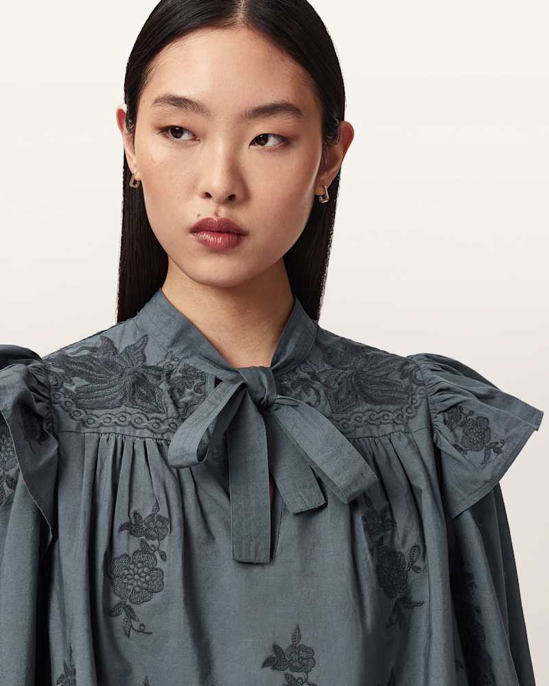 Nisa Embroidered Cotton Top