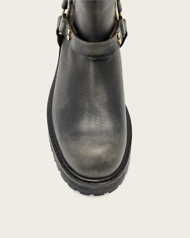Maddie Leather Biker Boots