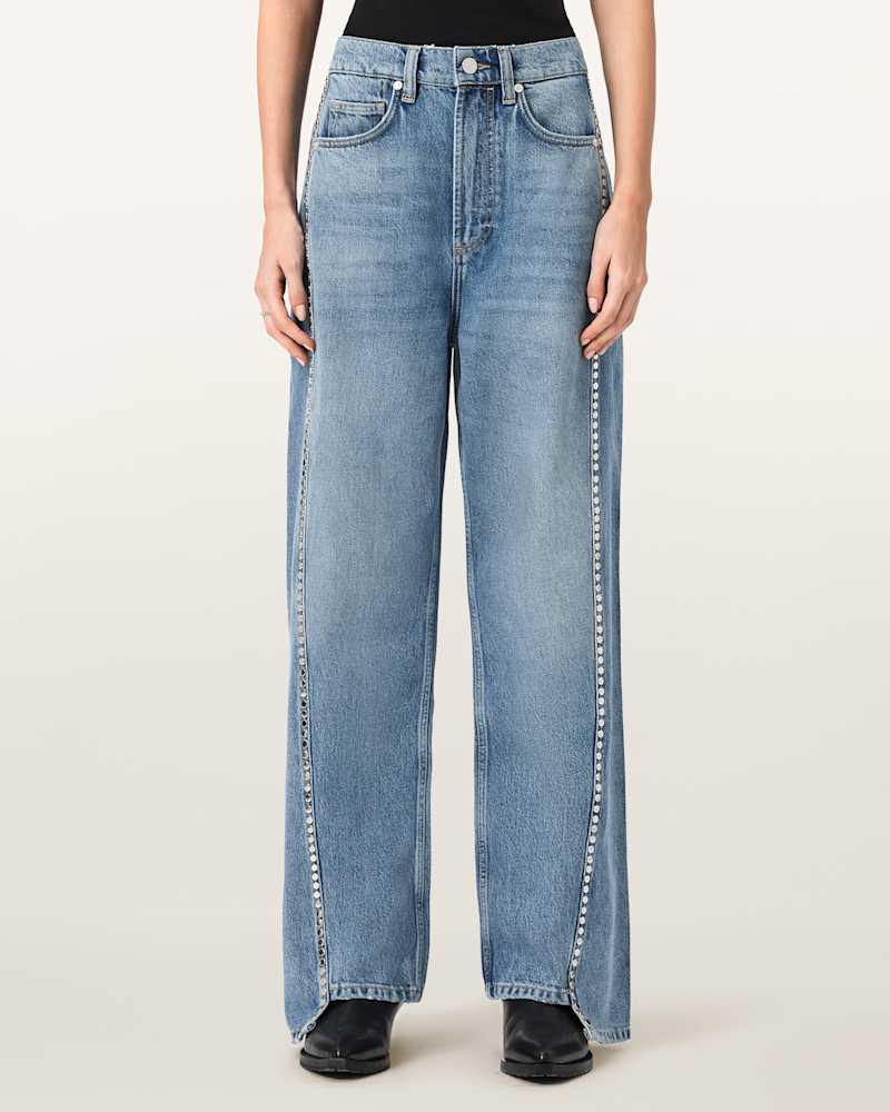 Frankie Loose Fit Stud Denim Jeans
