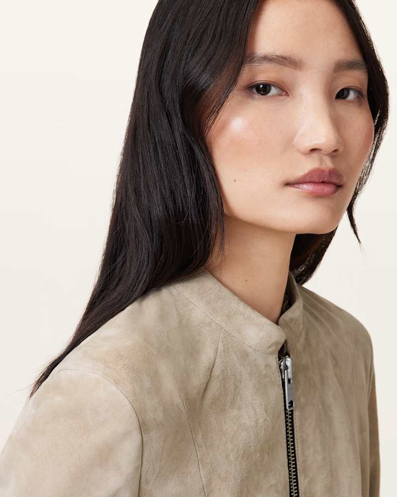 Sadler Slim Fit Suede Jacket