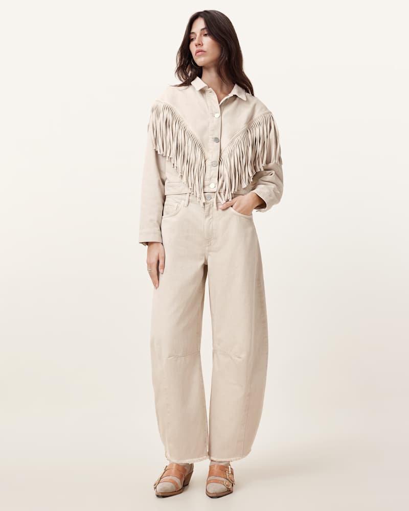 Marlene Fringed Denim Jacket