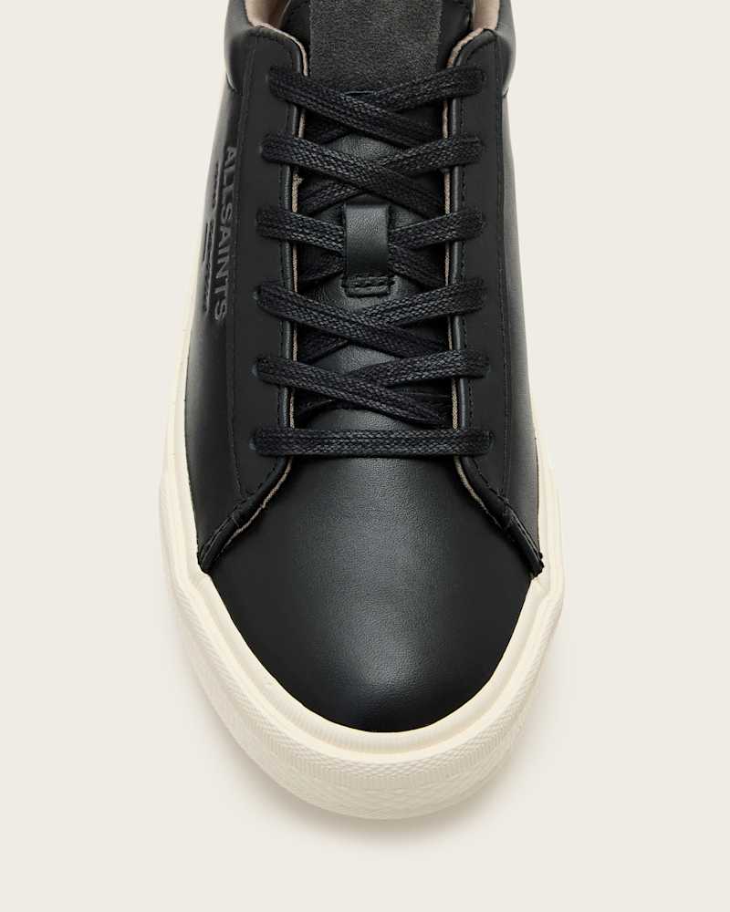 Underground Leather Low Top Trainers