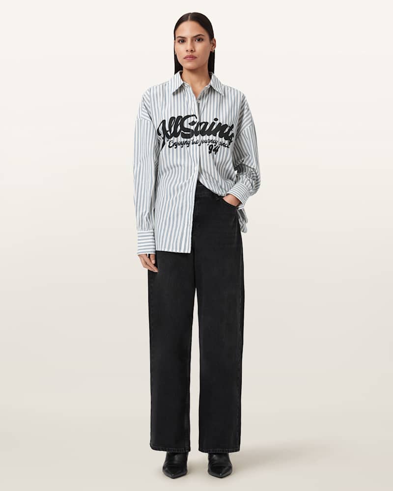 Adrianne Relaxed Striped Shirt