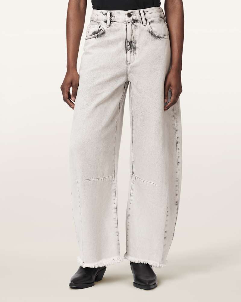 Payton High Waisted Barrel Leg Denim Jeans