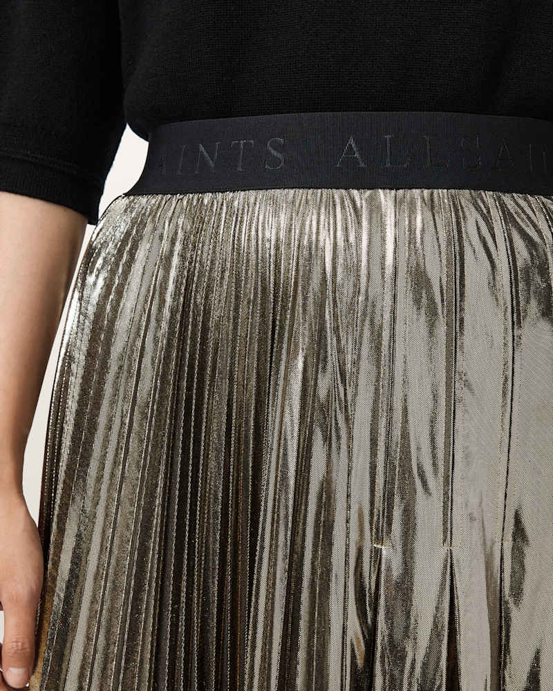 Jax Pleated Midi Skirt