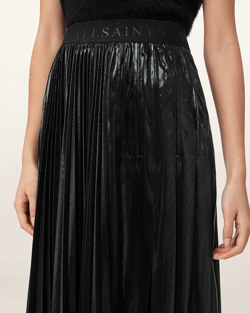 Jax Pleated Midi Skirt