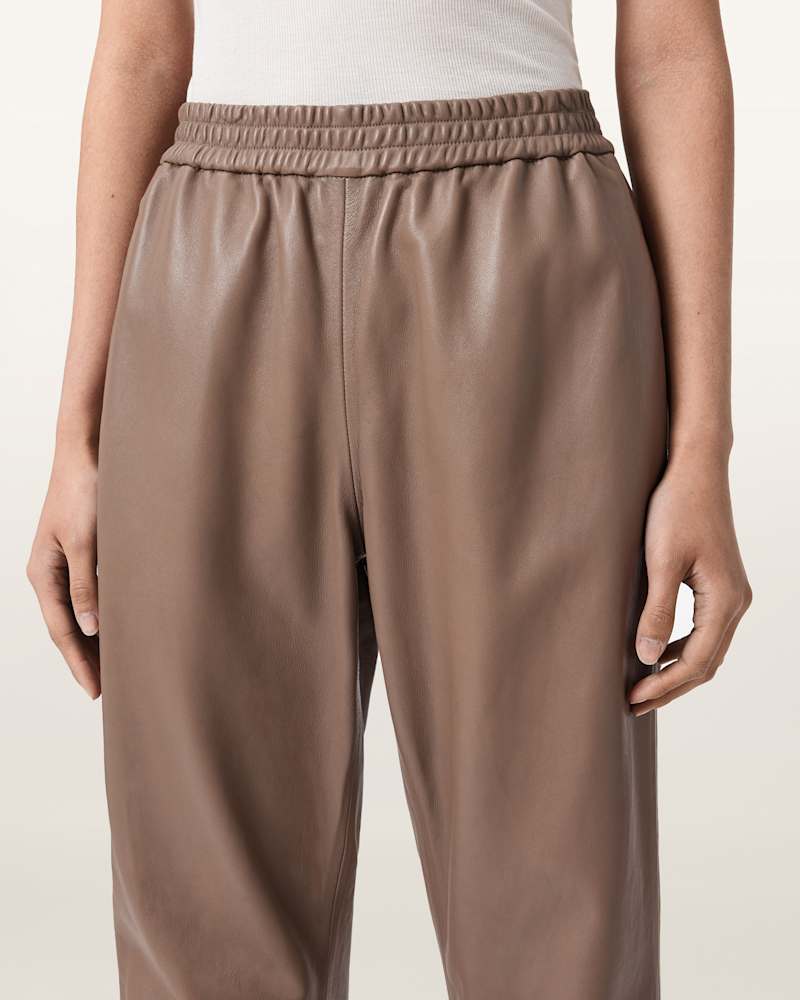 Jen Leather Joggers