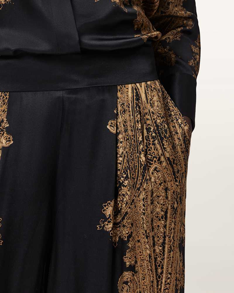 Leanne Satin Wide Leg Trousers