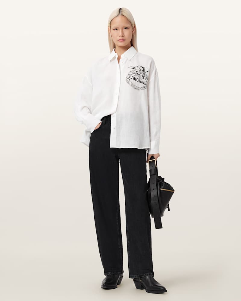Sparrow Printed Linen Shirt